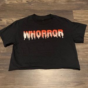 “Whorror” Crop Top